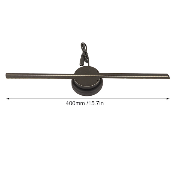 3D Hologramfläkt 224LED 400x400mm WiFi Fjärrkontroll 3D Hologram Projektor Reklamdisplay 100‑240V EU-kontakt