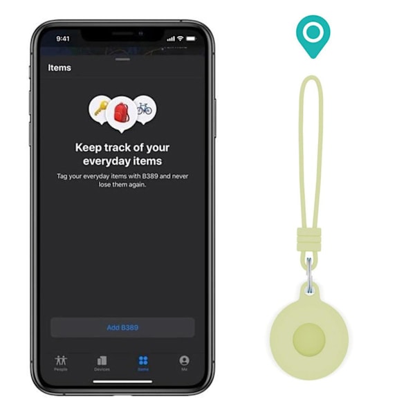 Suojakuori yhteensopiva Airtags-paikantimen kanssa Silikoni suojakotelo Anti Lost suojakotelo