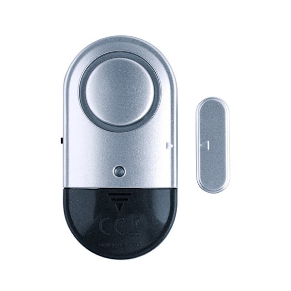 Säkerhetssköld: Dörr- och fönsterlarm för hemmasäkerhet, ultratunn inbrottsskyddande trådlös sensor med 120 dB högt larm, perfekt för dörrar,