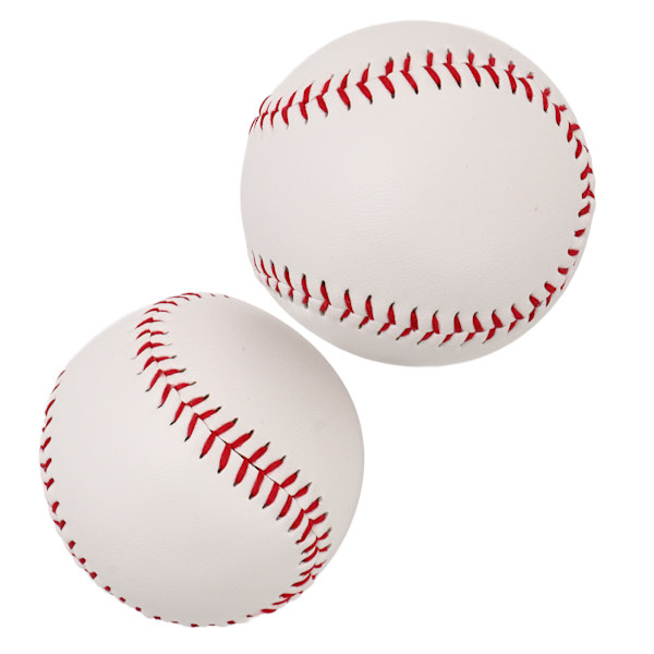 Harjoituspehmeäpallo PU Nahkainen Kova Ammattimainen Harjoitus Baseball Ulkoilulajeihin 2kpl