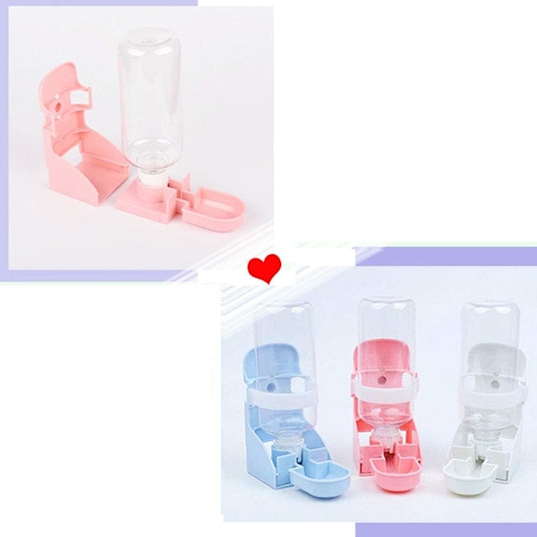 Vattenfontän för smådjur - Hygienisk automatisk dispenser för tyst drickande, bekväm drickupplevelse säkerställd av läckagesäker design (500 ml)