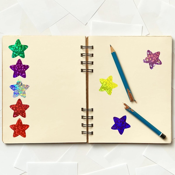 Lättanvända Självhäftande Stickers, Livfulla Glitterhjärtan För Kreativa Projekt, Kort, Kuvert, Presentaskar, Daglig Planering, Kontorsmaterial, Skola, Klassrum