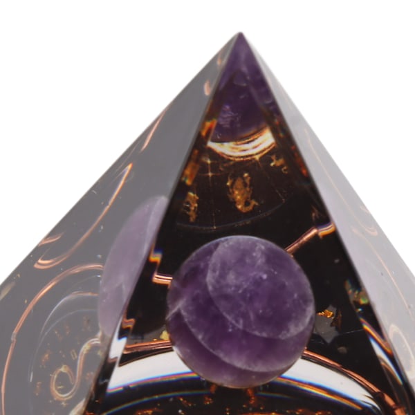 5cm Orgonitt Pyramide for Positiv Energi Healing Krystall Pyramide Meditasjon Orgonitt Pyramider Chakra Stjernetegn Energi Generator