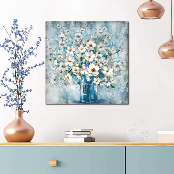 Badrumsdekor Canvas Väggkonst Inramad Vägg
