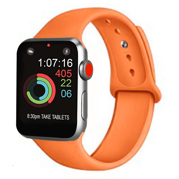 Sport Watch Band Kompatibel med Watch 38-40mm Blød Silikone Udskiftning Sport Rem Kompatibel med iWatch Serie 5/4/3/2/1, S/M, M/L