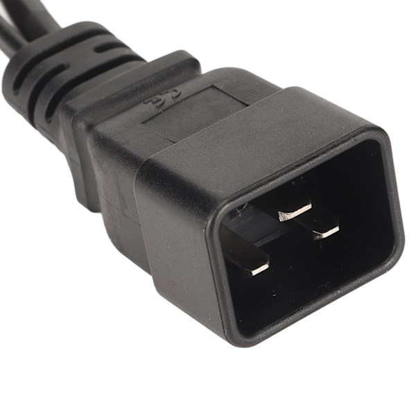 IEC320 C13 och EU-kontakt till IEC320 C20 strömkabel IEC320 C13 och EU-hona till IEC320 C20 Y-splitter strömkabel 12.6 tum