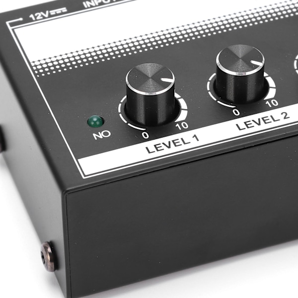 4-kanals linjemixer Mini Metal Ultra Low Noise Hub Mikrofon Audio Udstyr MH400EU Stik 220V