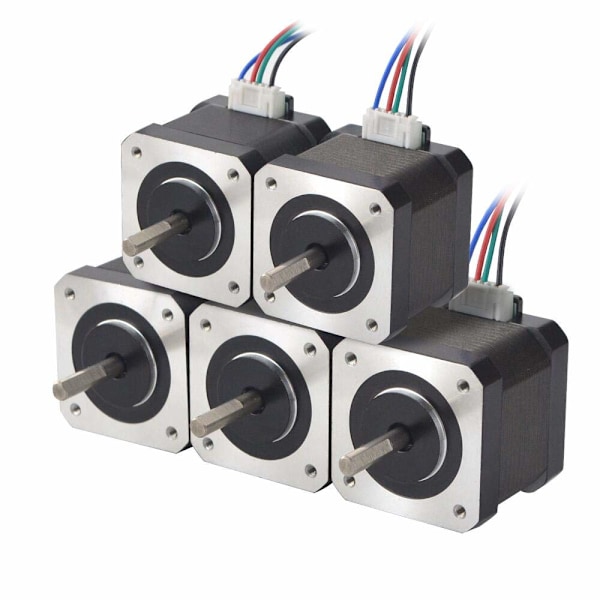 Bipolär 1.65inx1.65inx Nema 17 Stegmotor, 1.8 Graders Stegvinkel För Precisionskontroll, Perfekt För DIY CNC Och 3D-Utskrift