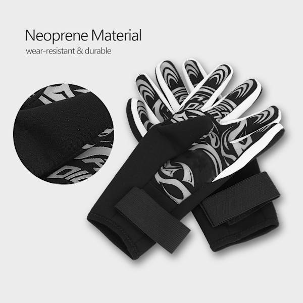 Keep Diving 2MM Varme Neopren Handsker Svømning Scuba Snorkling Handsker Udstyr (Sort L)