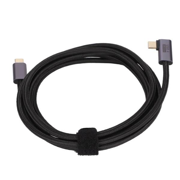 Type C - Type C -kyynärpäädatakaapeli 100 W:n pikalataus, kulutusta kestävä kullattu pistoke ja USB-kaapeli kannettaville tietokoneille