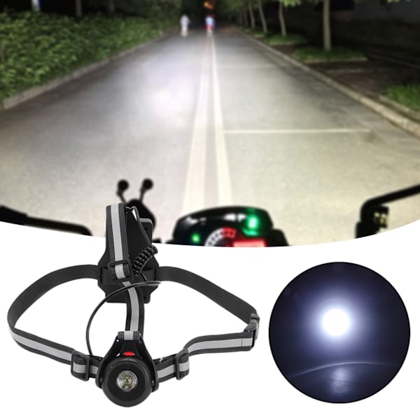 LED-bröstlampa för löpning utomhus på natten, varningslampa för säkerhet