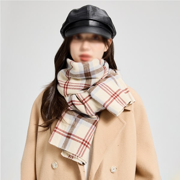 Reversibel elegant klassisk  føles tørklæder til forår efterår vinter