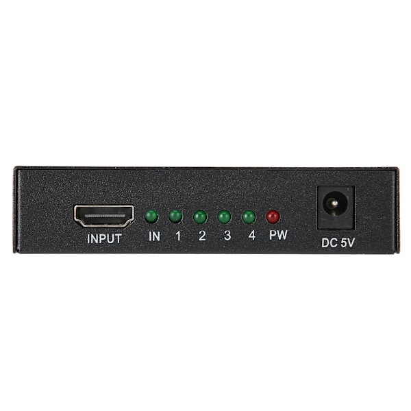 HDMI-splitter 1 ingång 4 utgångar Switcher 4 portar Hub Repeater Förstärkare V1.4 3D 4K 1080p