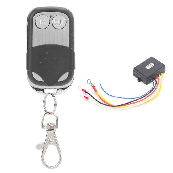 12V Trådlös Vinsch Fjärrkontroll Set 434MHz 50ft Lång Räckvidd Anti Interferens för Jeep Truck ATV