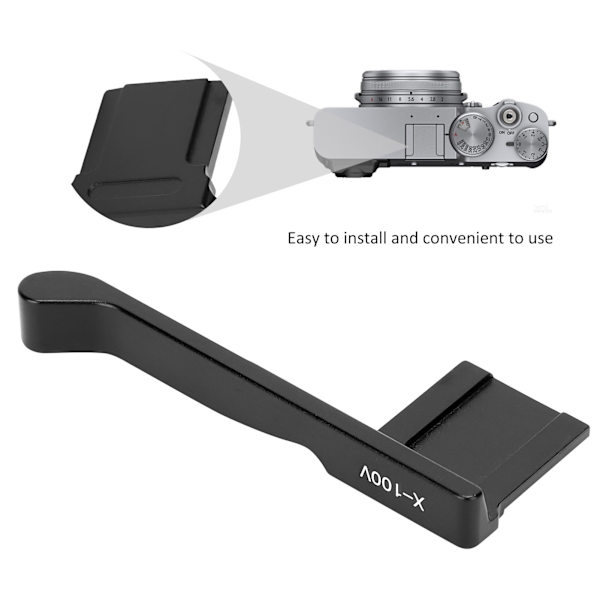 Metall tumme upp grepp tumstöd kamera kall sko handgrepp för Fujifilm X‑100V kamera