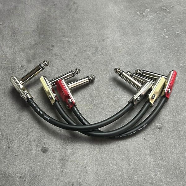 GETIT Gitar Patchkabler Profesjonelle Patchkabler Kompatible med Gitarpedaler Lav Støy God Kvalitet Gitar Patchkabel Rett Vinkel Rød