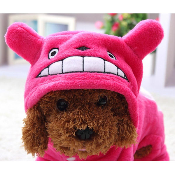 Fashionabel Dinosaurie Hunddräkt, Mjuk Korall Sammet Jumpsuit för Halloween Valpkläder, Lämplig för Olika Raser Inklusive Chihuahua, Pudel,