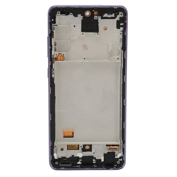 6,7 tommers organisk LED-skjerm med fingeravtrykksensor for Samsung Galaxy A72 5G 4G SM A725 SM A725M DS lilla
