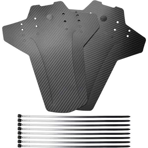 Cykelstänkskärmar, snabbfäste, skydd mot lera och vatten med 3D-textur, enkla att installera för alla cykelmodeller (2-delar)