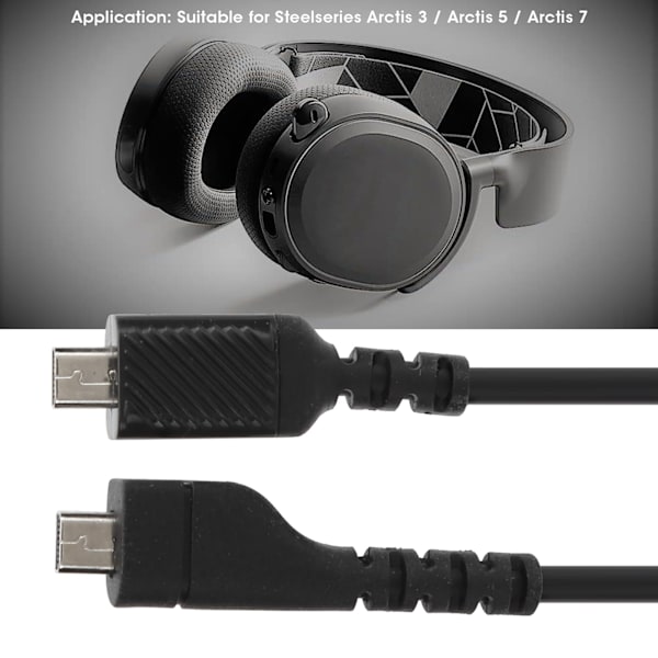 1,5 m / 4,9 jalkaa kuulokkeiden äänikaapeli OFC-kuparilanka Plug and Play Steelseries Arctis 3 / 5 / 7