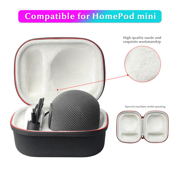Bärväska kompatibel med HomePod mini Smart Speaker Resväska Hård bärväska Stötsäker skyddsväska