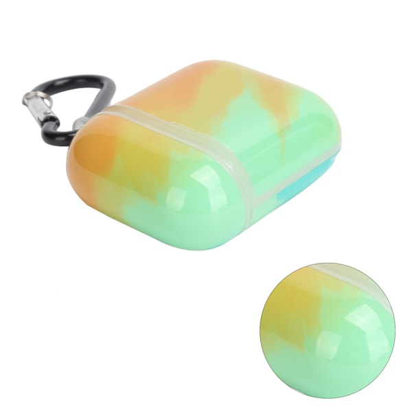 Gradient Färgad Hörlursfodral Anti-förlorad Stöttålig Skyddande Skal för IOS Earbuds 2/1
