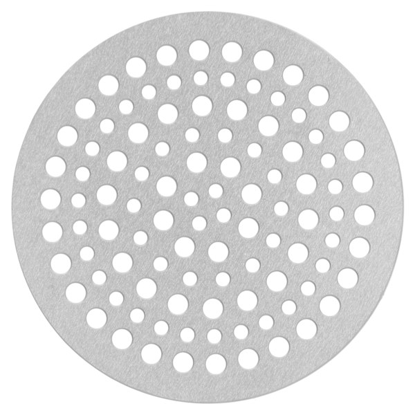 Gulvafløbsfilter i rustfrit stål, rundt afløbsbrusersi, netstykke, antiblokering (68 mm)