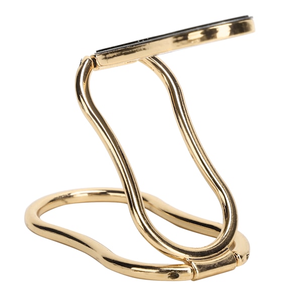 Finger Ring Mobiltelefon Hållare Stativ Fällbar 360° Roterande Telefon Baksida Handtag Hållare Guld