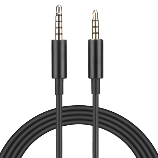 TPE Svart Bärbar Spelheadset Hörlurar Ljudkabel med 3,5 mm-kontakt för Logitech Astro A10/A40/A30/A50