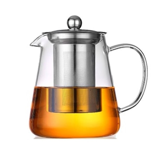 Brygg Perfektion med Spis-Säker Borosilikatglas Tekanna, Perfekt Presentidé för Te-Kännare, Droppfri Pip för Exakt Hällning (32oz/950ml)