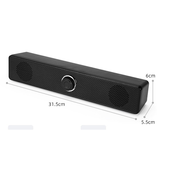 PC-høyttalere, Smalody datamaskin-høyttalere, USB-lydplanke, spillhøyttalere med kule LED-lys, multimediehøyttalere, perfekt for stasjonær PC, bærbar PC