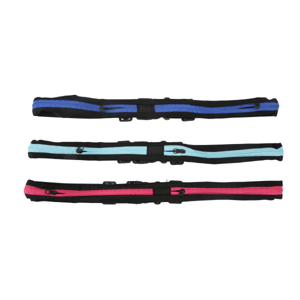 3Pcs Outdoor Sports Mini Waist Bag Anti Theft Invisible Waist Pack Double Pocket Waterproof Phone Belt Nylon Casual Small Bag