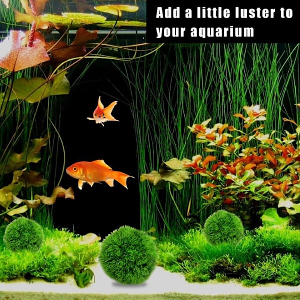 Artificial Aquarium Plants Green Seaweed Balls Simulation Seaweed Landscape Water Weeds Ornament for Fish Tank Decoration