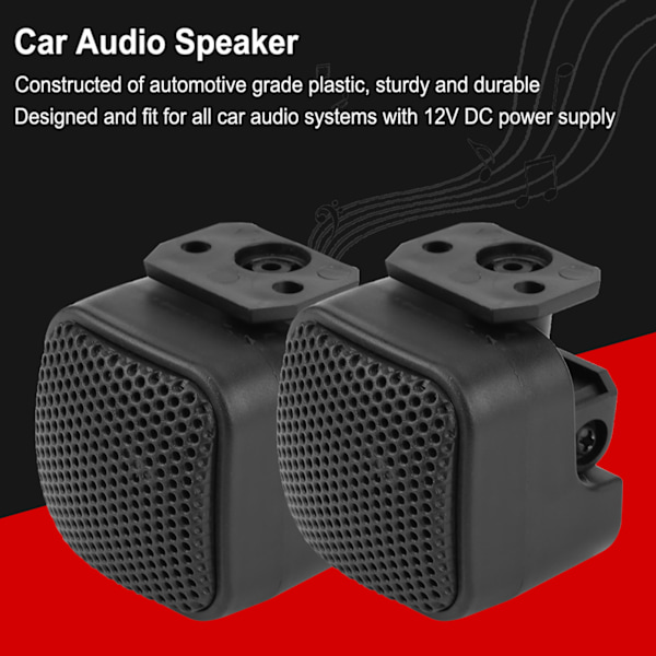 Par af Super Power Loud Square Bil Audio Højttaler Diskant Universal