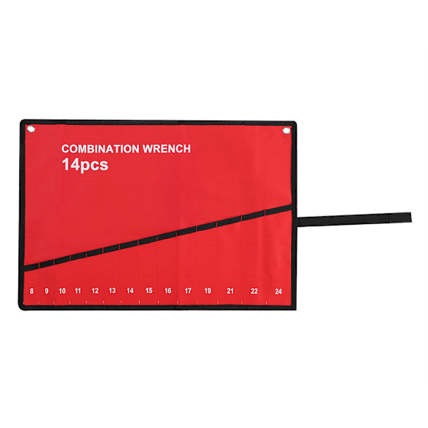 Multi Pocket Roll Up Værktøjsopbevaringspose Nøgle Tang Nøgleholder Lærred Organizer(14 Lommer)