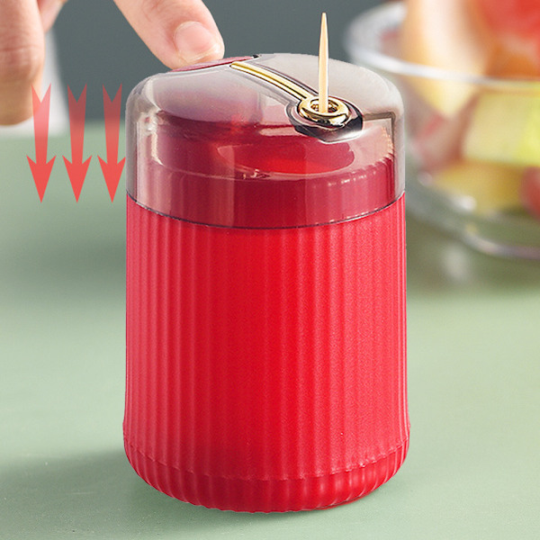 Tandpetarehållare Dispenser, Pop-Up Automatisk Tandpetare Dispenser för Kök Restaurang Tandpetare Behållare Nyhet, Tandpetare Hållare Förvaringslåda