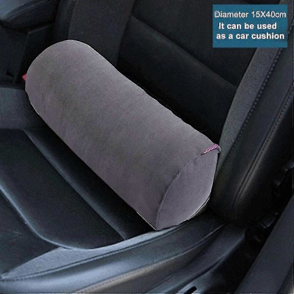 GETIT Memory Foam Cervicalkudde Kompatibel med Nacksmärtlindring Rund Nackstöd Sovkudde