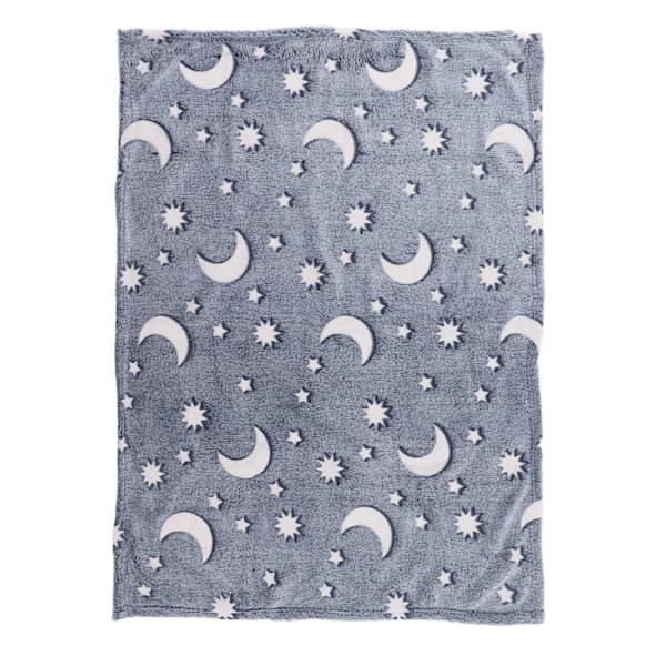 Lysande polyesterfilt Mjuk och varm luddig filt för säng soffa soffa alla säsongerDusty Blue