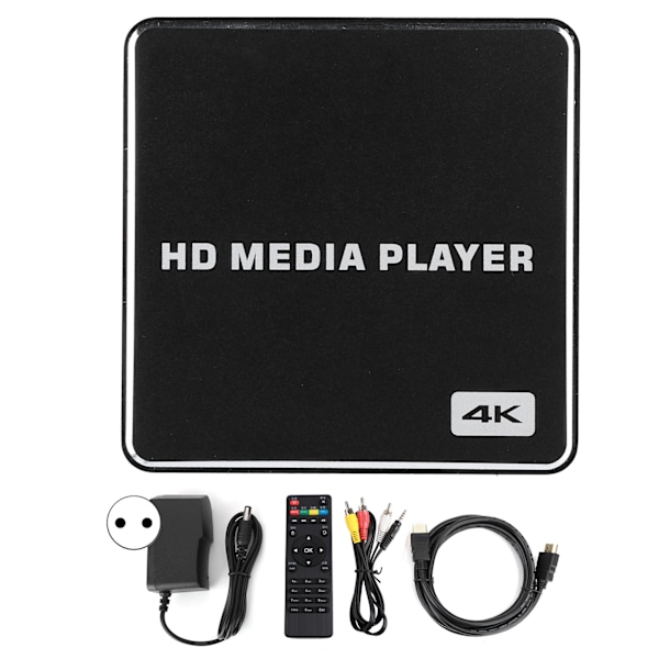 Mini Full High Definition 1080P USB Media Box 4K Afspiller 100‑240V