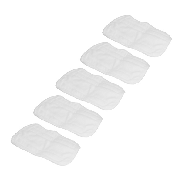 5 st rengöringsmoppduk vit mikrofibermoppdyna mopphuvudtillbehör för Shark XT3010 S3111 S1001 S3101 SP100K