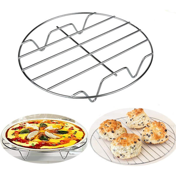 Rostfritt stål ångställ för Instant Pot matlagningsunderlägg ställhållare äggångare korg underlägg matställ luftfritösställ för tryckkokare, set om