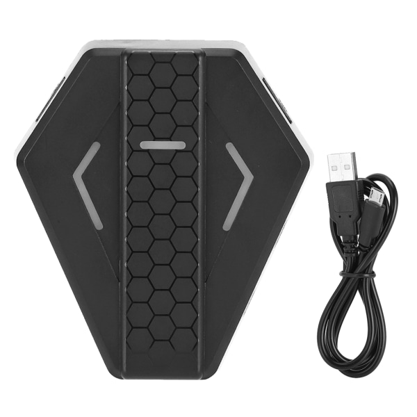 USB-tastatur- og museadapterkonverter for X-360/X-1/P3/P4/N-Switch spillkonsoll-gamepad (svart)