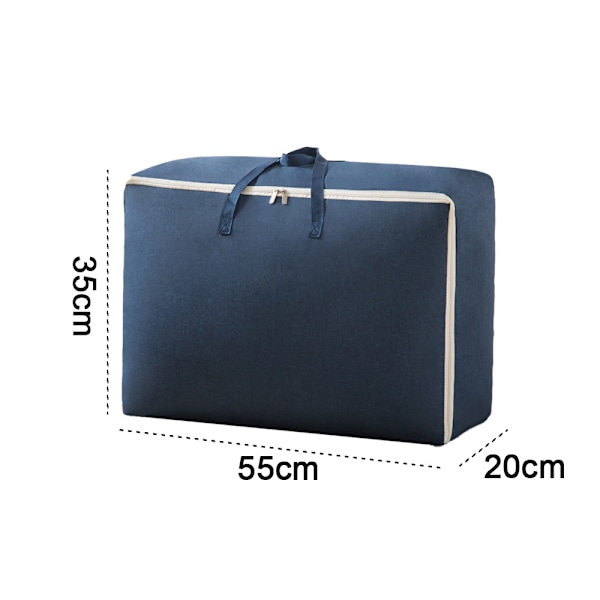 Resväska Kläder Organiseringsväska Flytt Packning Canvas Förvaringsväska med Dragkedja