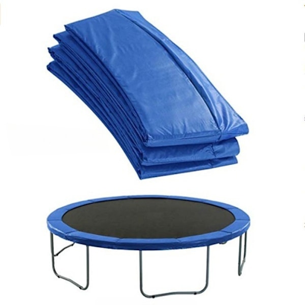 Trampolinskydd, 26 cm brett UV-beständigt skydd för utomhustrampoliner, enkel installation med hål för ben och elastiska remmar