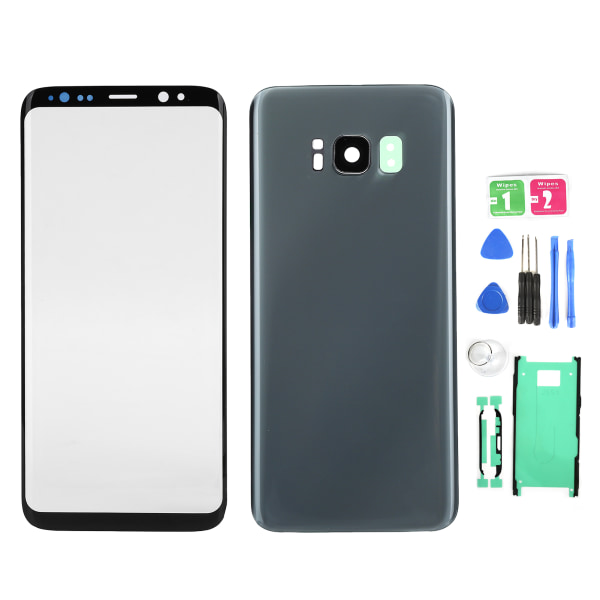 Samsung S8 -puhelimen takalasin ja etulasin vaihtosetti