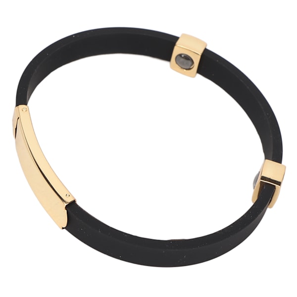 Silikonarmband Statiskt förebyggande handledsband Eliminera kroppsstatiskt handledsband Guld och svart