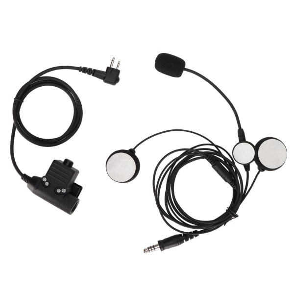 Motorsykkel Bilateral Headset +U94 PPT 7.1mm Motorsykkel Bilateral Headset for Motorola GP88 GP‑300 GP3688 DEP450