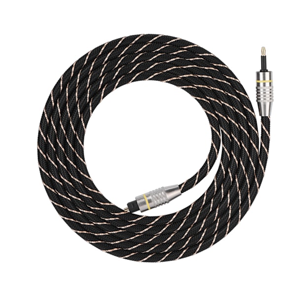 Toslink till Mini Plug 3,5 mm optisk fiber digital ljudkabel SPDIF guldpläterad kontakt 2m