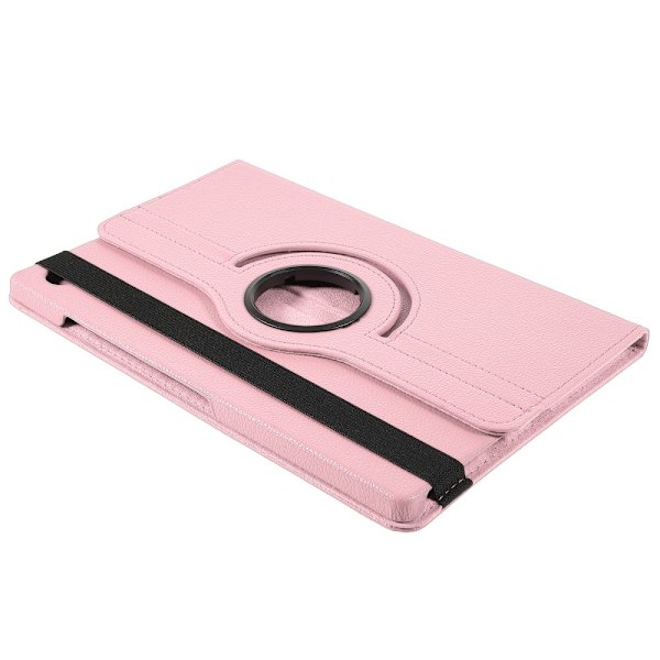 Samsung Galaxy Tab A9+ 360 Litchi Fundal Rosa con Soporte Rotatorio