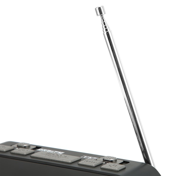 DABA1 Klokke FM-radio Dual USB med ladeport LCD-skjerm Bakgrunnsbelysning Justerbart volum Alarmklokke Radio